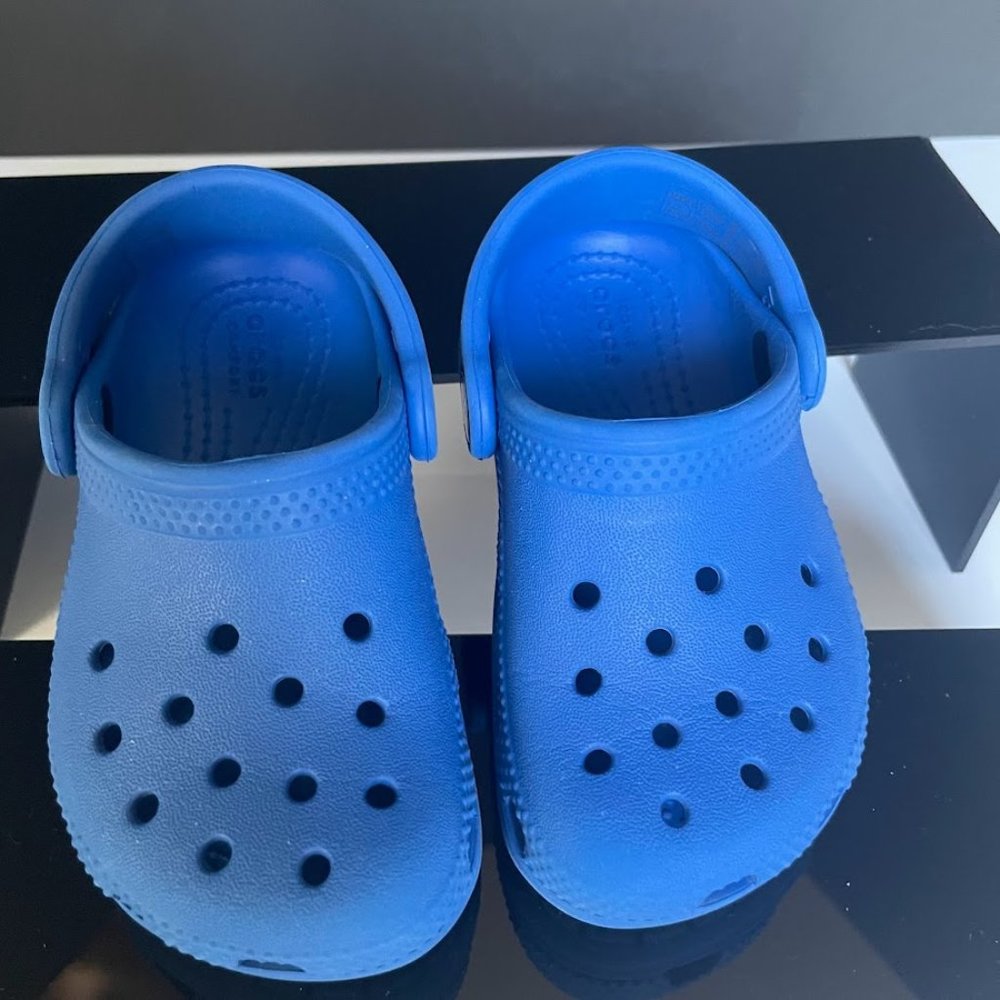 Blue Crocs - Toddler size 7